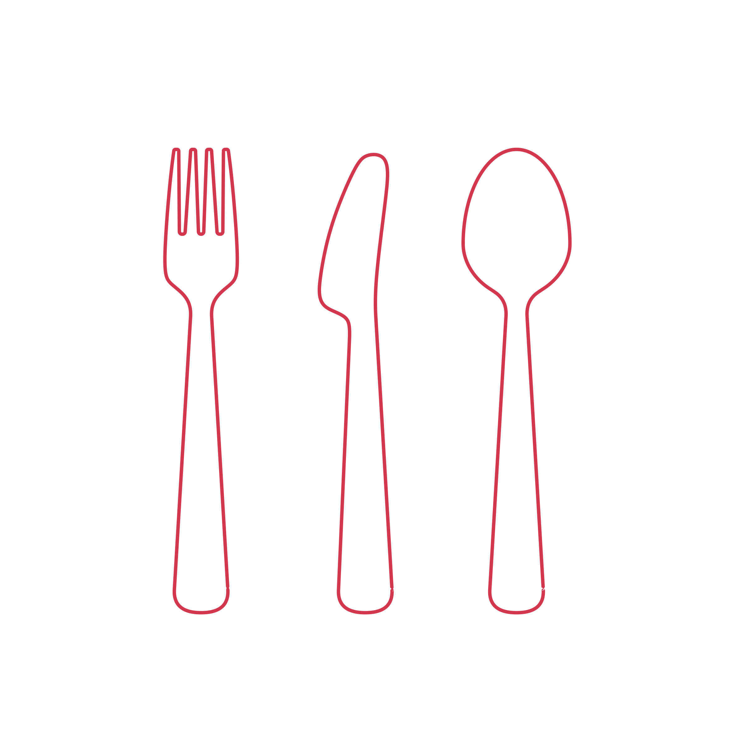 Objects Kids Kitchenware Ikea Fabler Kids Flatware Set Outline Svg Vector Free Vectors